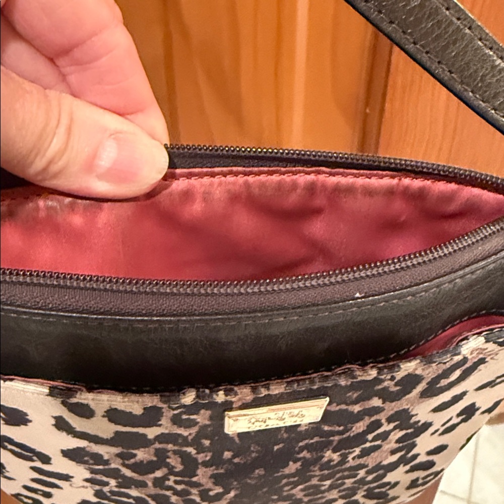 Coach Leopard Print Crossbody Bag with Black Strap - Picture 7 of 7
